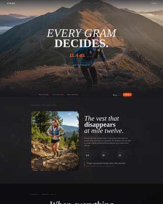 Stride - Highperformance Ultrarunning Landing Page Template