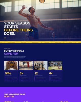 Spike - Electrifying Volleyball Landing Page Template