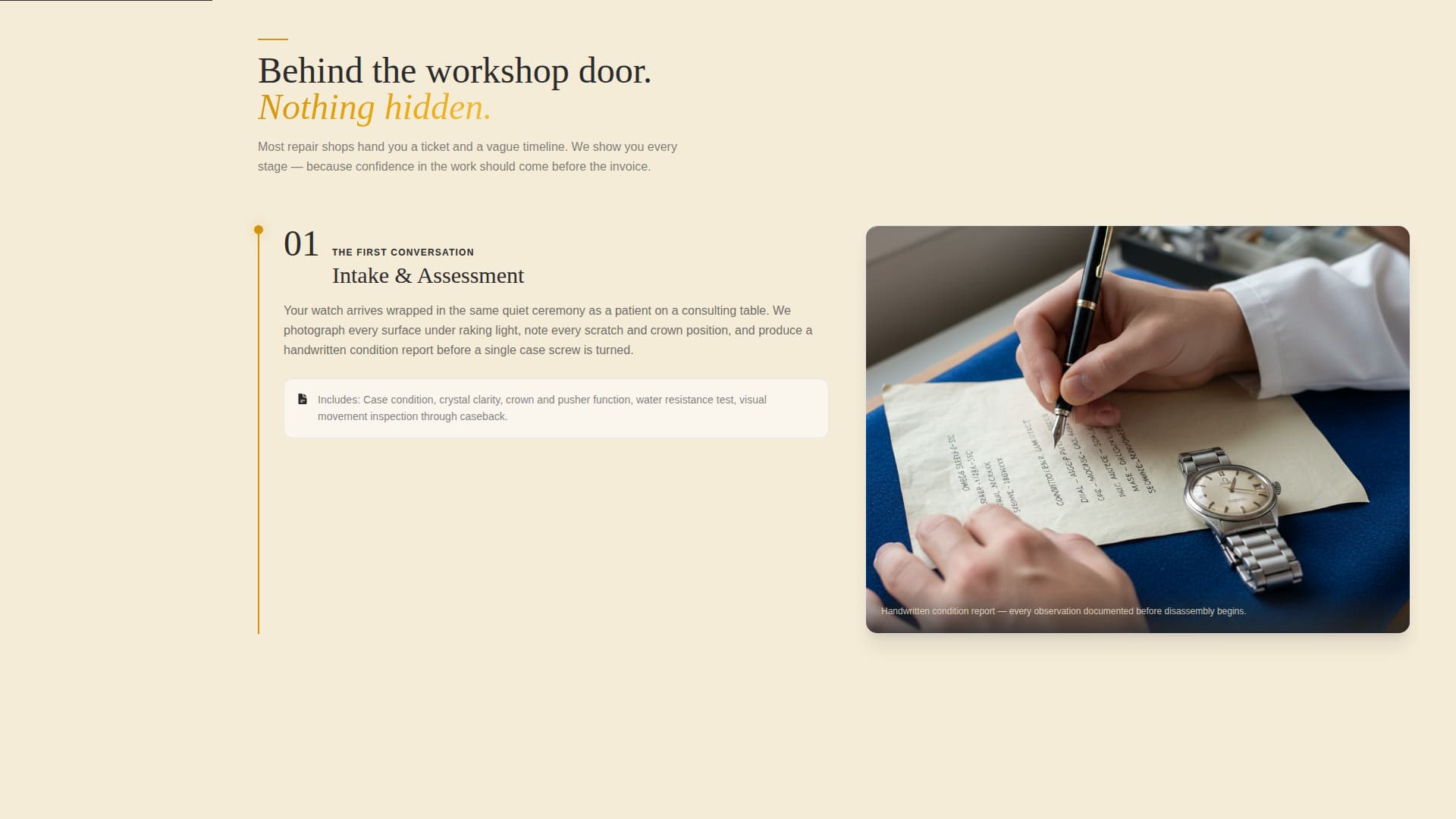 Mainspring - Precision Watchmaker Landing Page Template