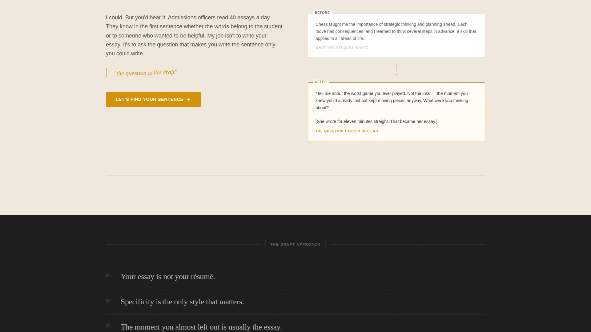 Draft - Compelling Collegeessay Landing Page Template