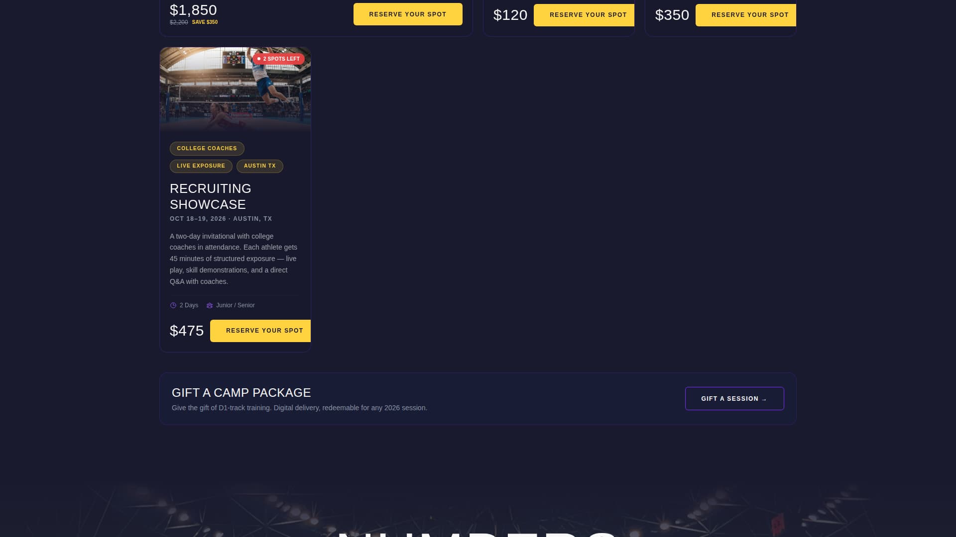 Spike - Elite Volleyball Landing Page Template
