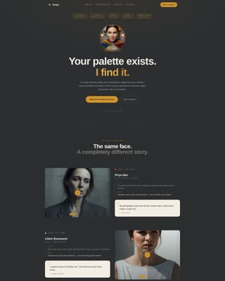 Drape - Precision Coloranalysis Landing Page Template