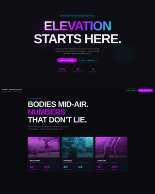 Thunder — Fierce Court Competition Landing Page Template