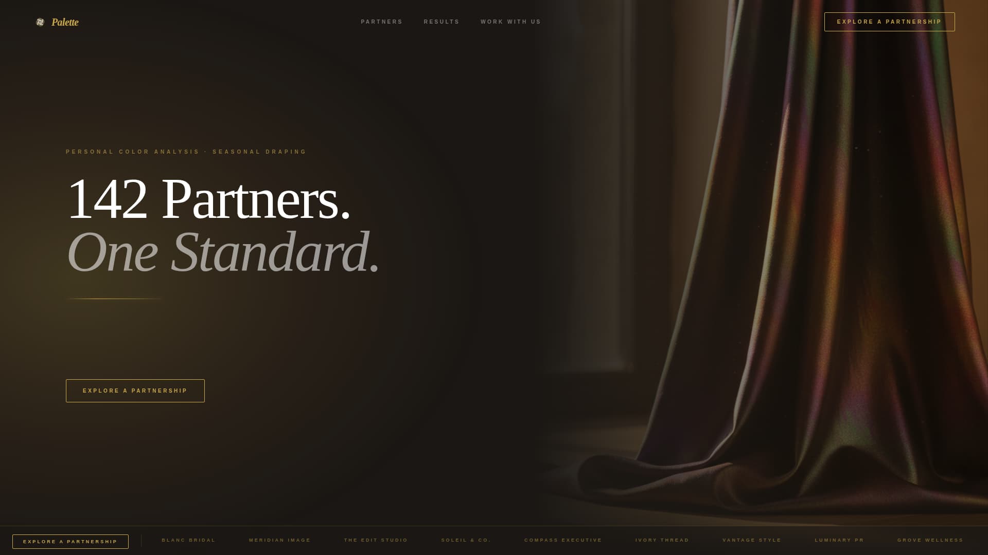 Palette - Authoritative Consultancy Landing Page Template