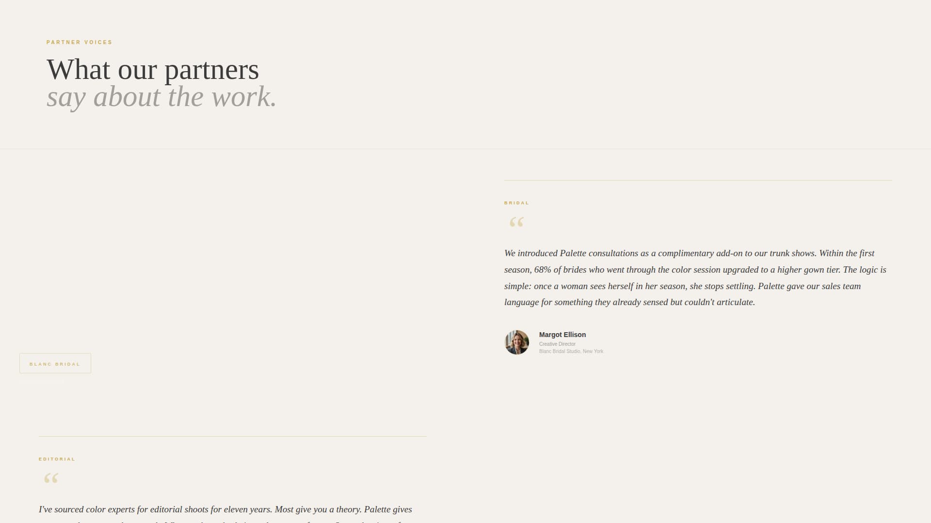 Palette - Authoritative Consultancy Landing Page Template