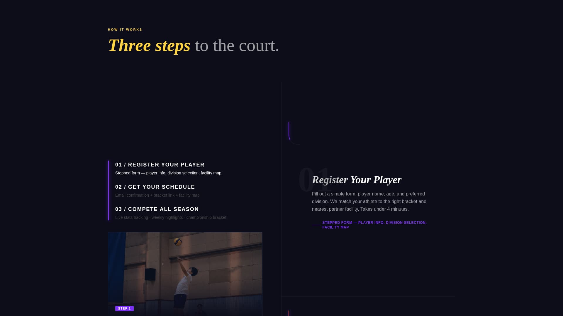 Spike - Dynamic Volleyball Landing Page Template