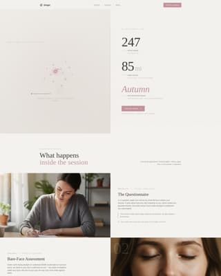Color Analyst Blog Website Template