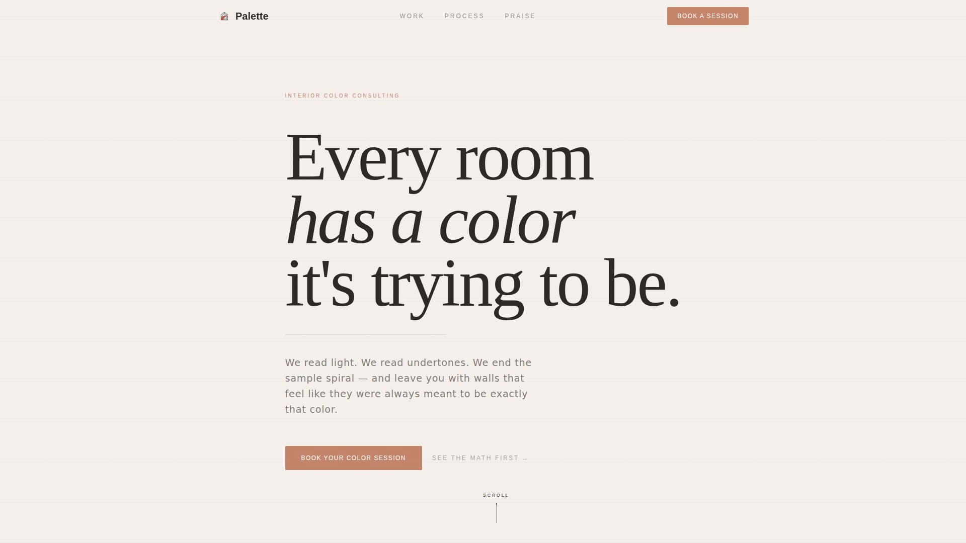 Palette - Refined Colorconsulting Landing Page Template