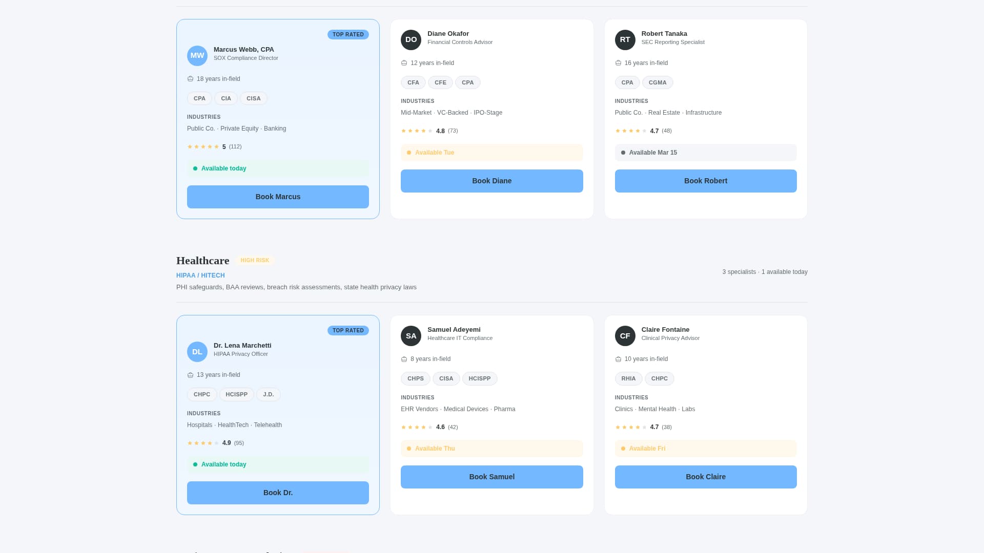 Comply — Authoritative Regulatory Landing Page Template