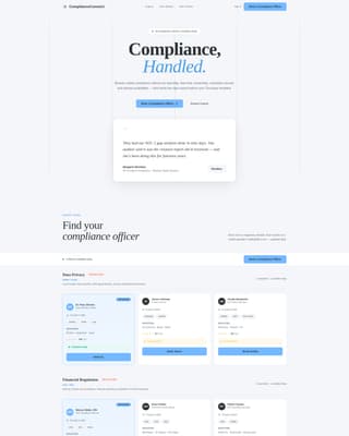 Comply — Authoritative Regulatory Landing Page Template