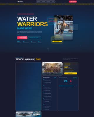 Splash - Dynamic Waterpolo Landing Page Template