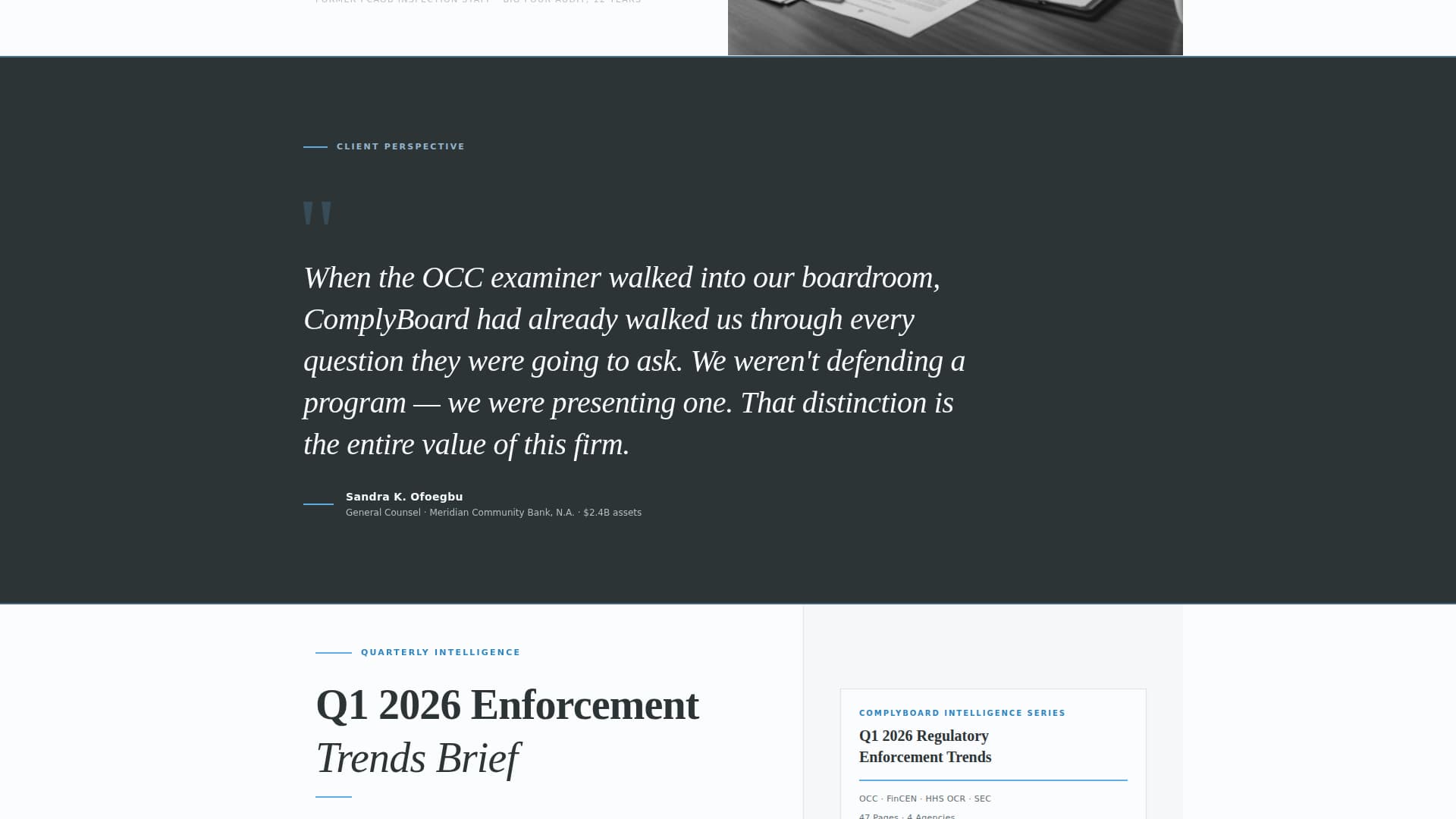 Comply — Certified Risk Management Landing Page Template