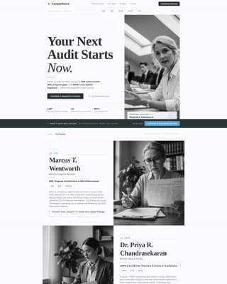 Comply — Certified Risk Management Landing Page Template