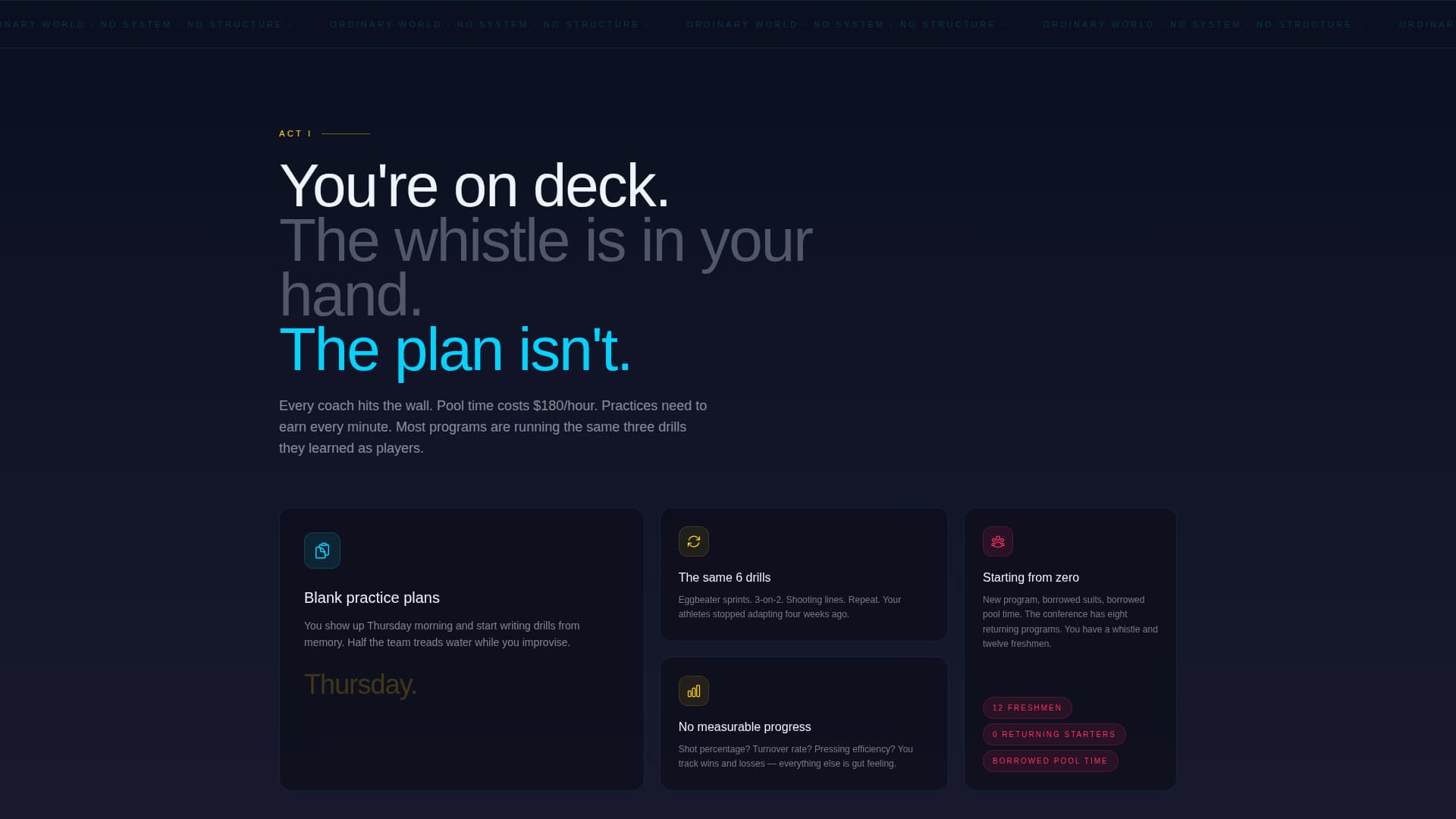 Surge - Powerful Waterpolo Landing Page Template