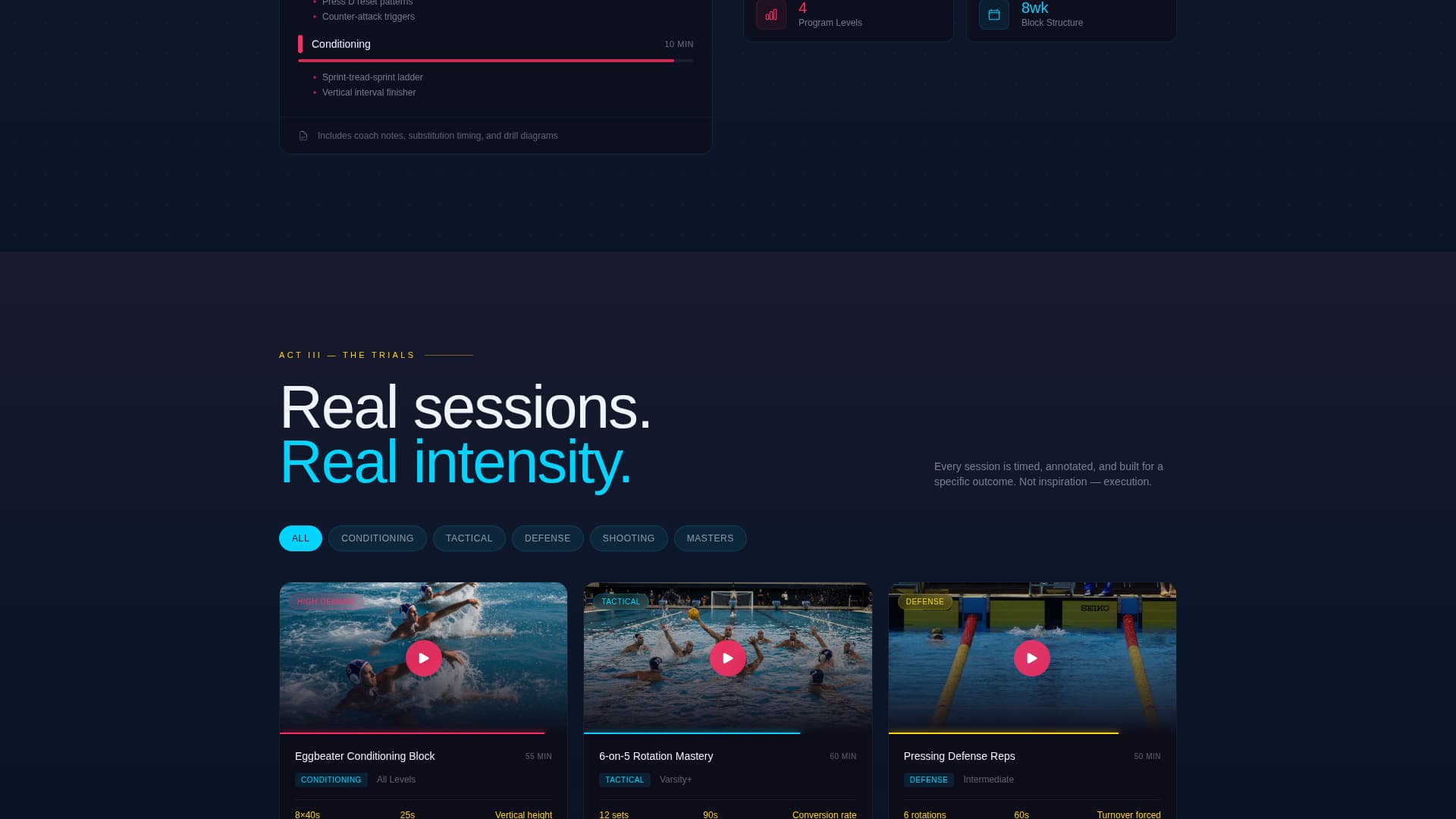 Surge - Powerful Waterpolo Landing Page Template