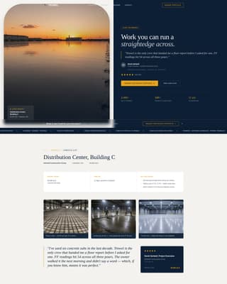 Trowel - Authoritative Concrete Landing Page Template