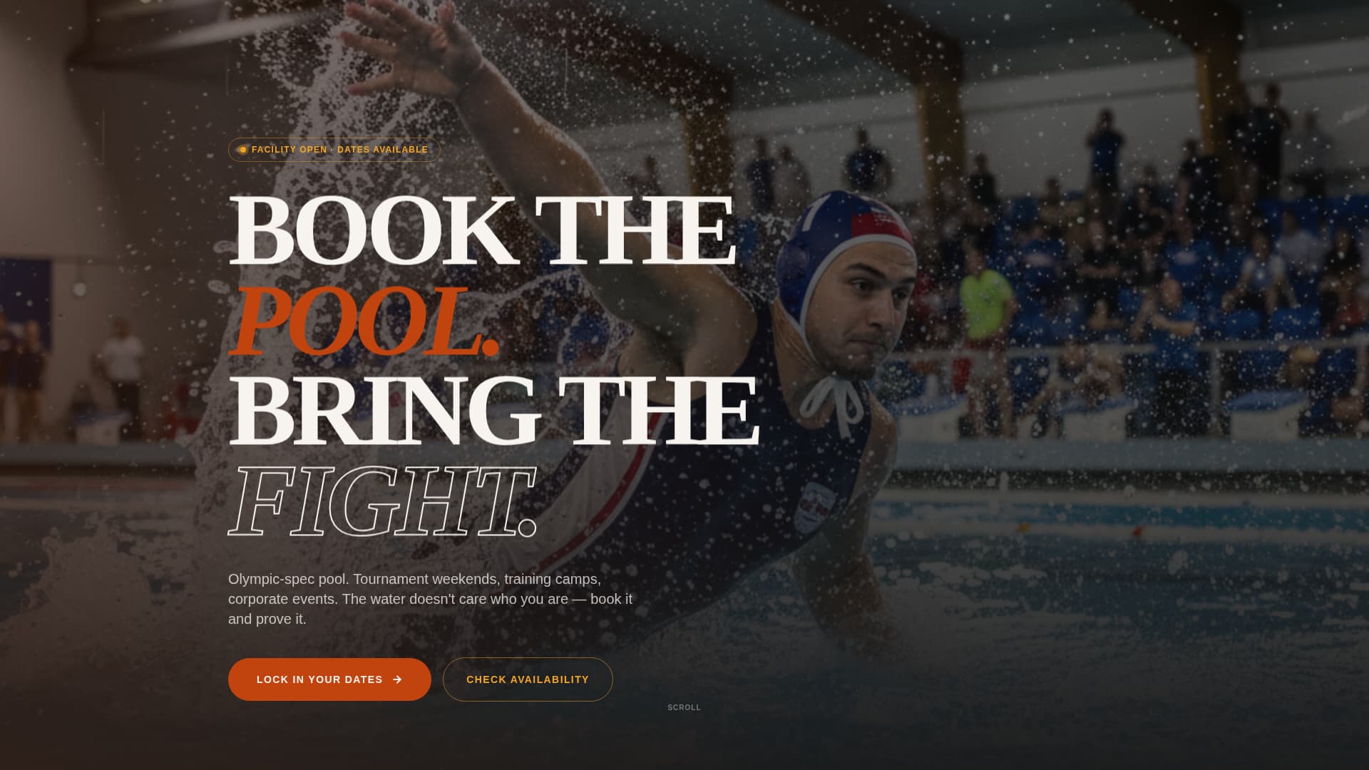 Surge - Fierce Waterpolo Landing Page Template