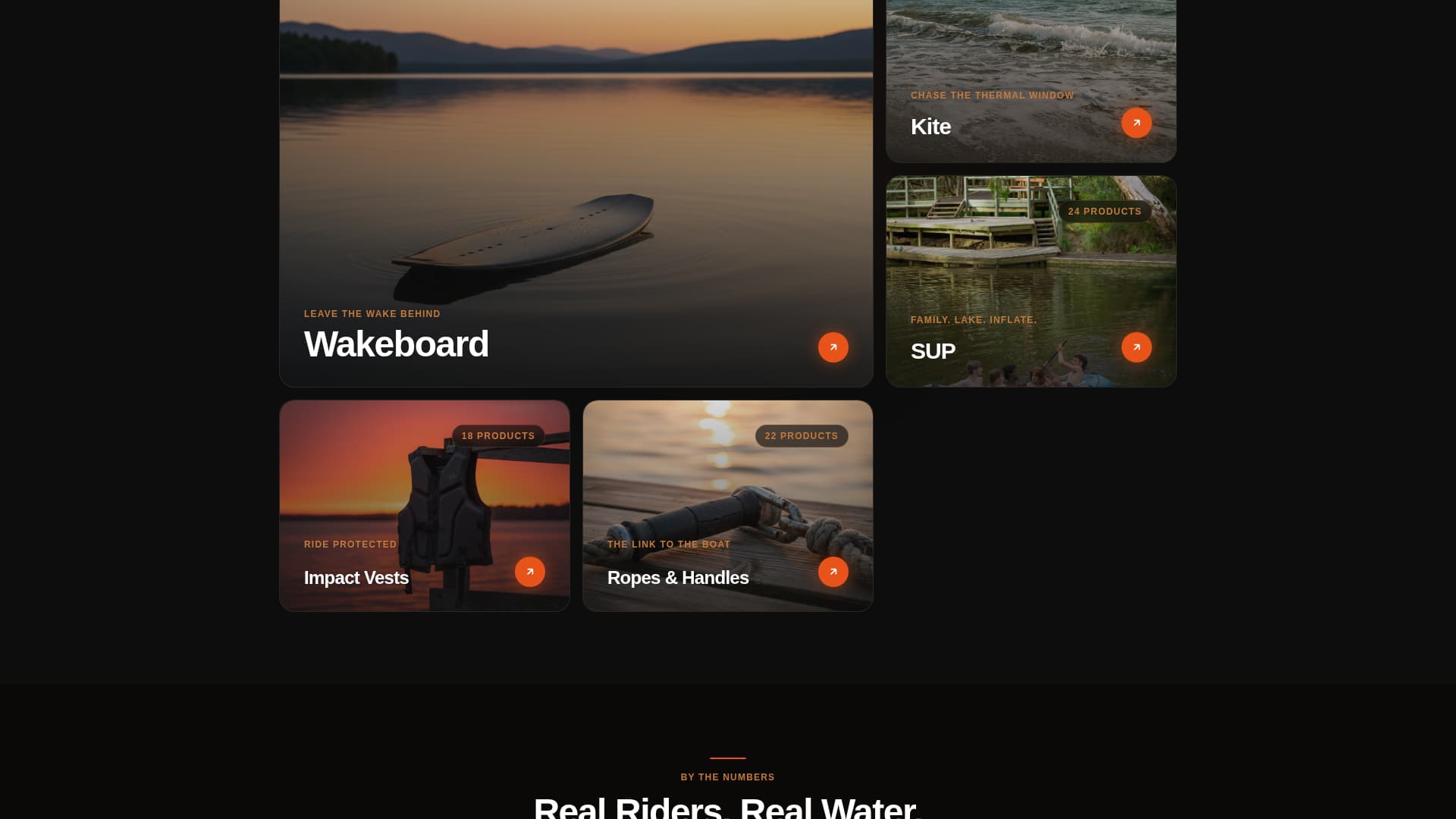 Surge - Electric Wakeboarding Landing Page Template