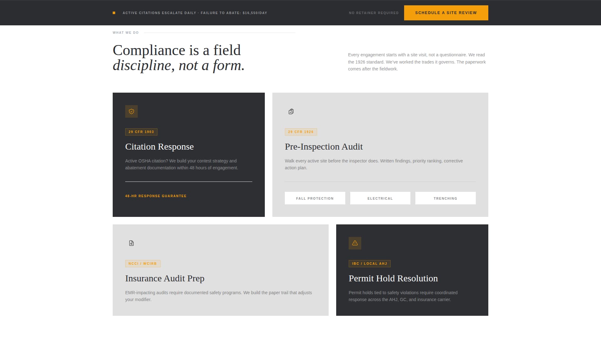 Comply - Trusted Constructioncompliance Landing Page Template