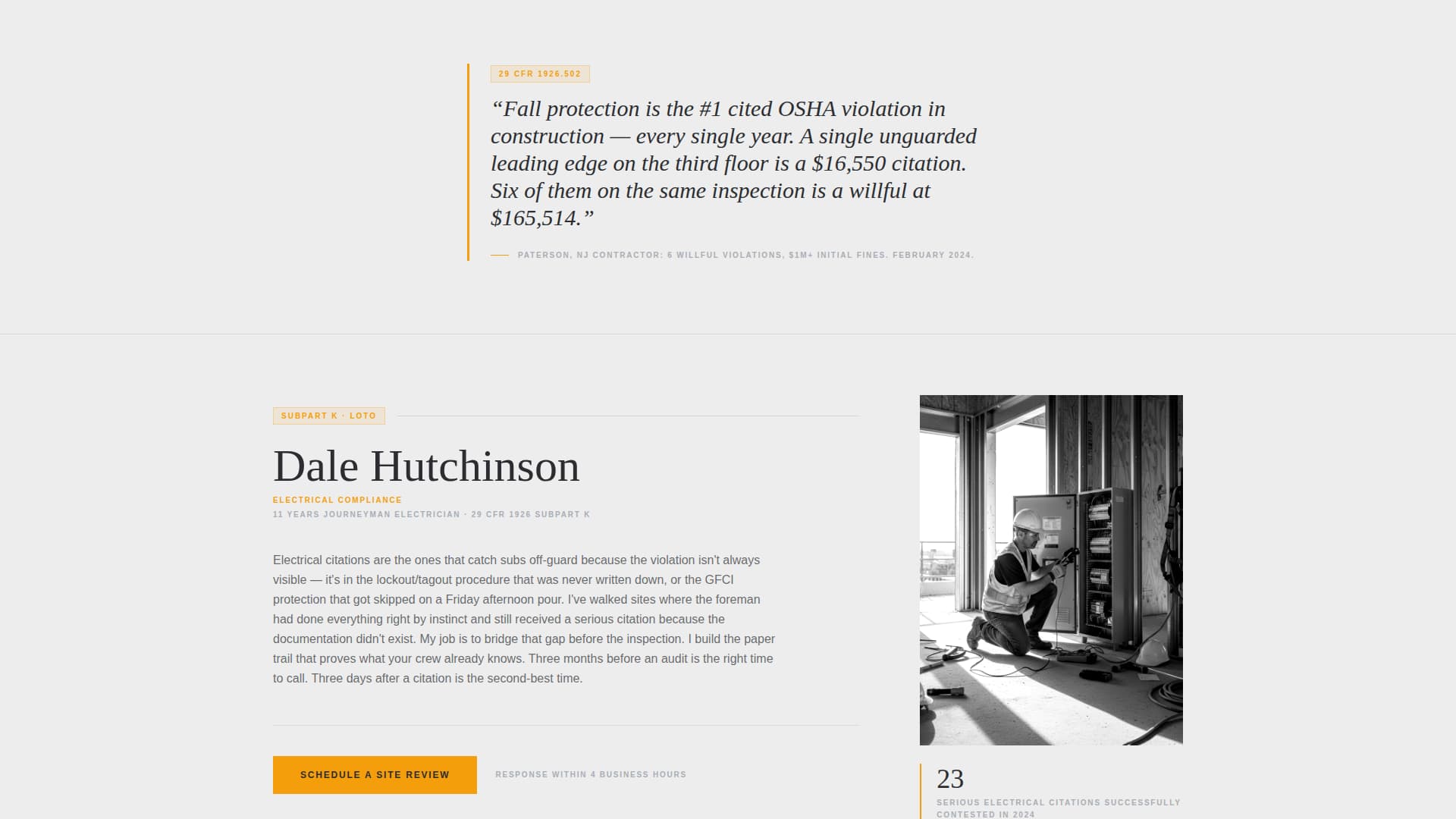 Comply - Trusted Constructioncompliance Landing Page Template