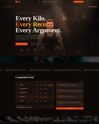 Iron - Elite Weightlifting Landing Page Template