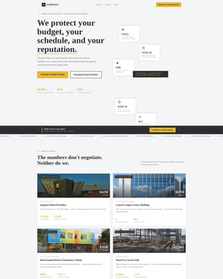Foreman - Authoritative Constructionmanagement Landing Page Template