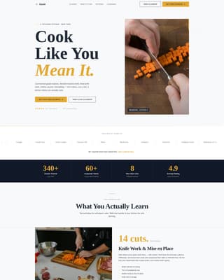 Saut - Elite Culinary Landing Page Template