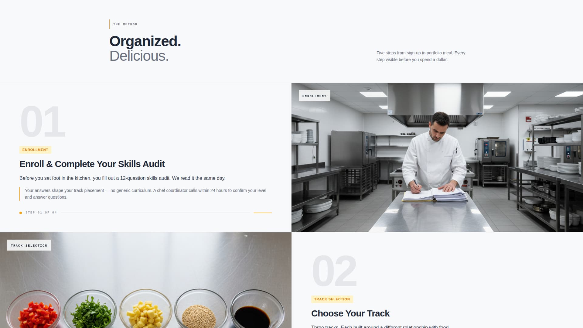 Sear - Precision Culinary Landing Page Template