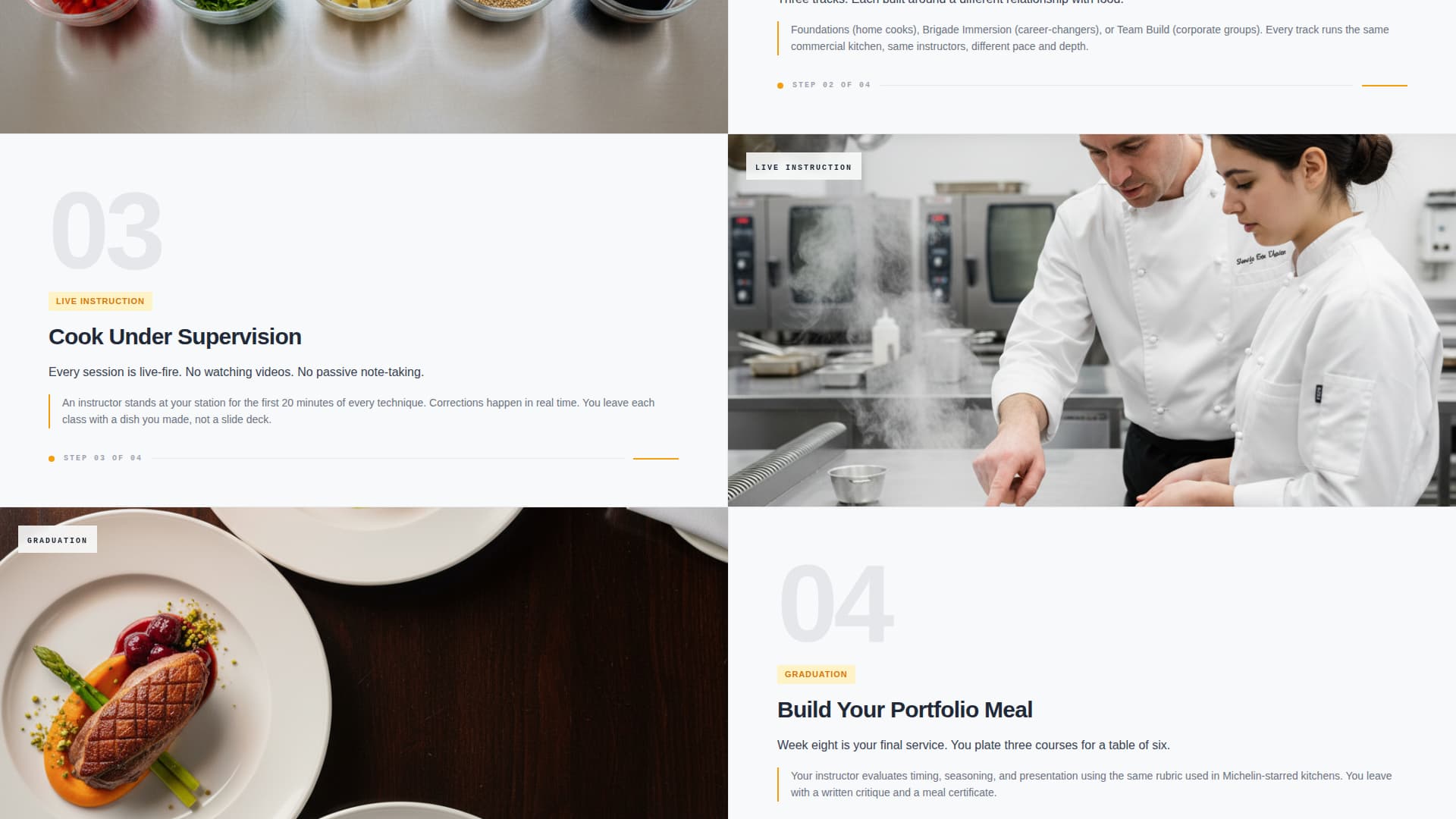 Sear - Precision Culinary Landing Page Template