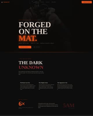 Takedown - Fierce Wrestling Landing Page Template