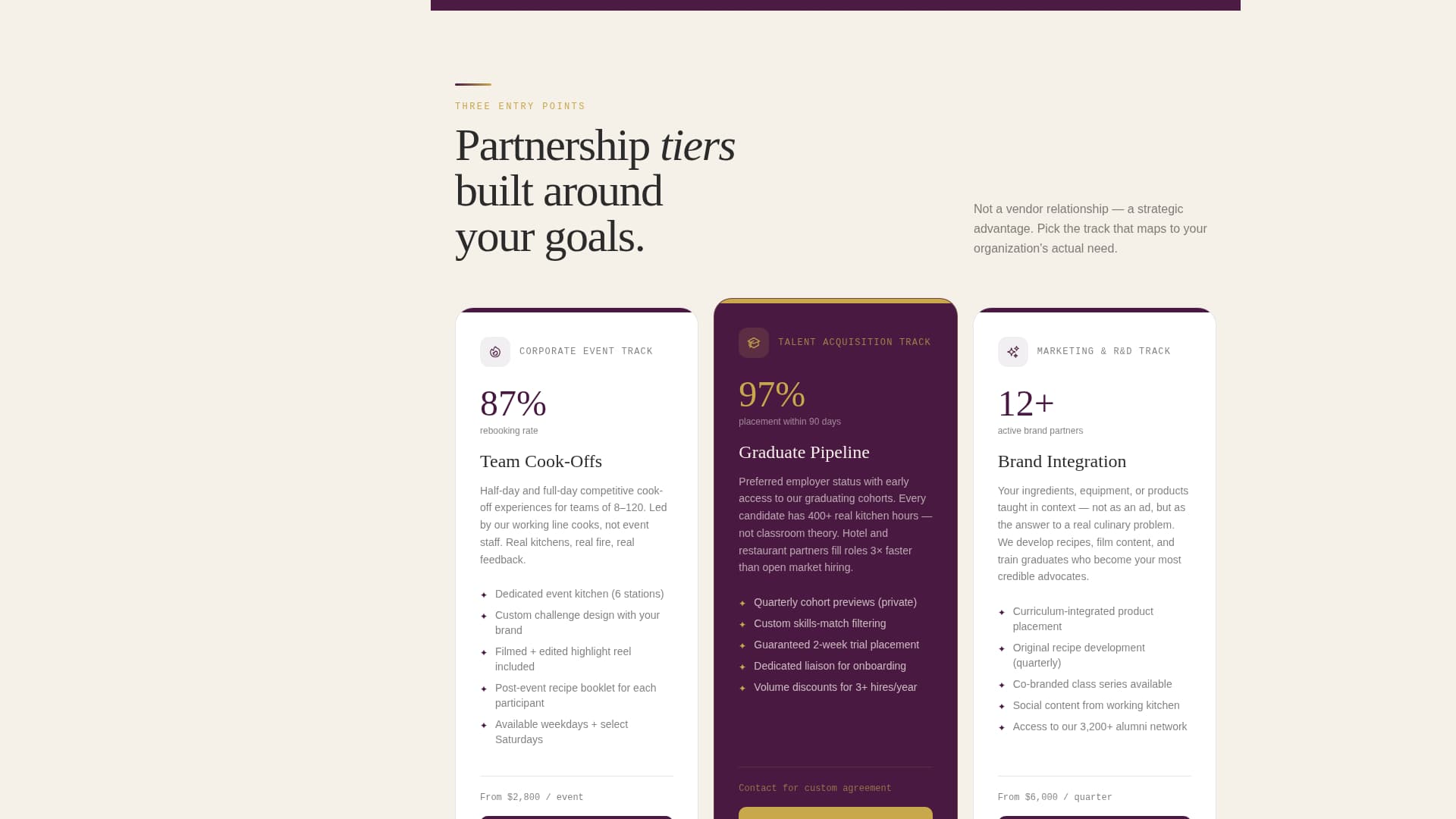 Sear - Prestigious Culinary Landing Page Template
