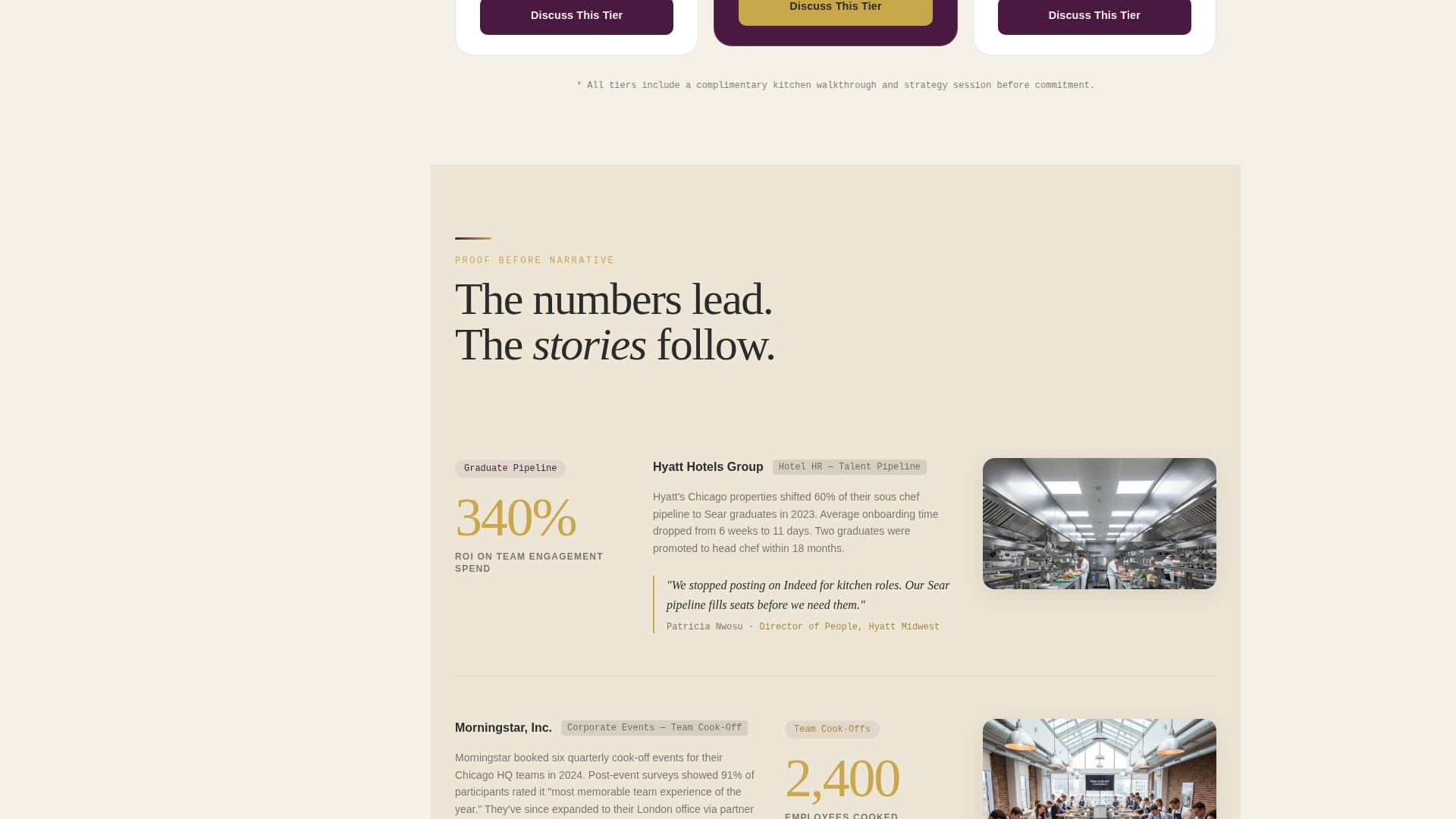 Sear - Prestigious Culinary Landing Page Template