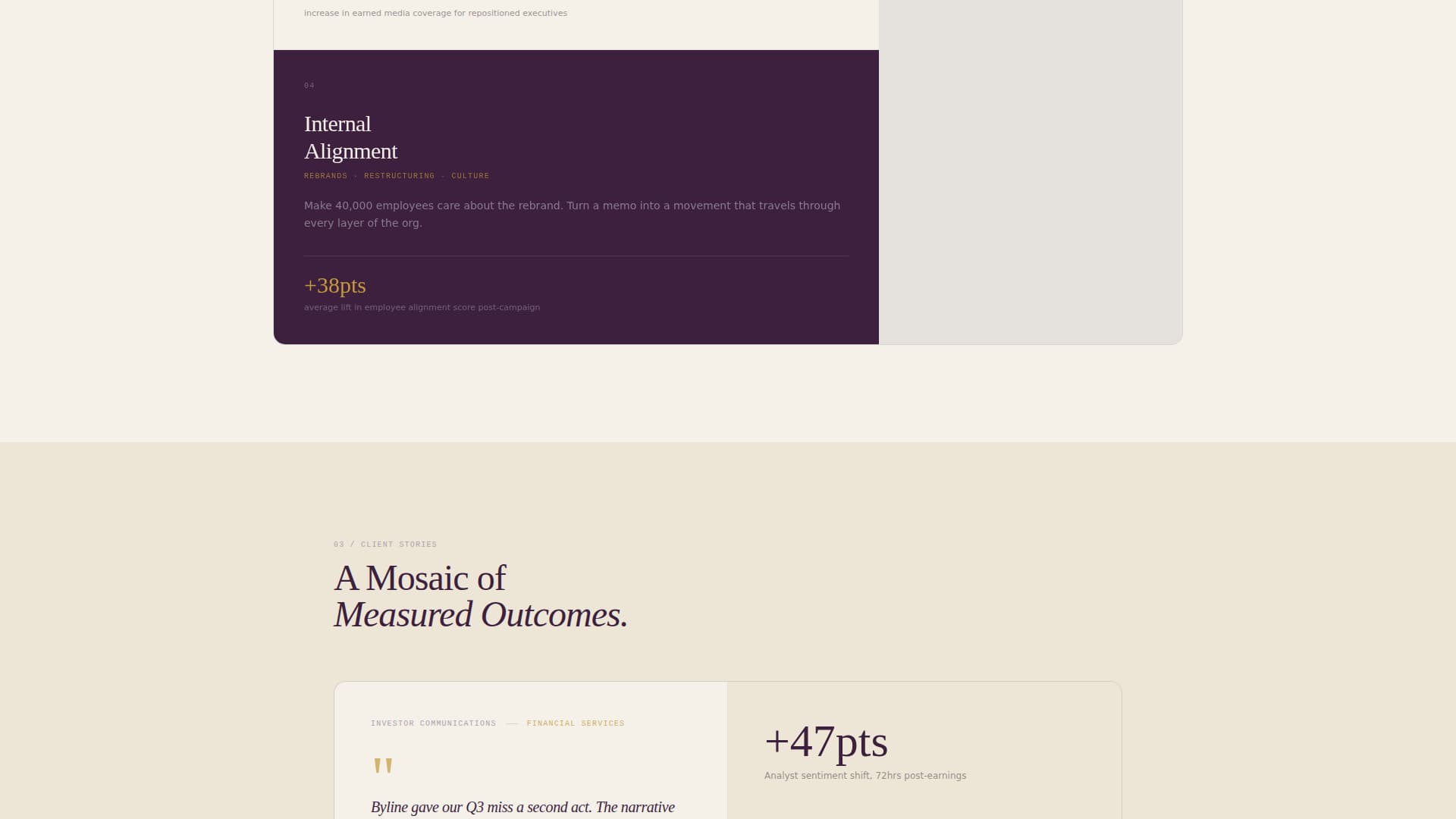Byline - Authoritative Communications Landing Page Template