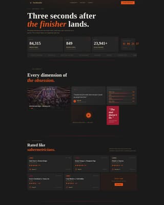 Turnbuckle - Highimpact Wrestling Landing Page Template