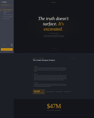 Dossier - Confidential Investigation Landing Page Template