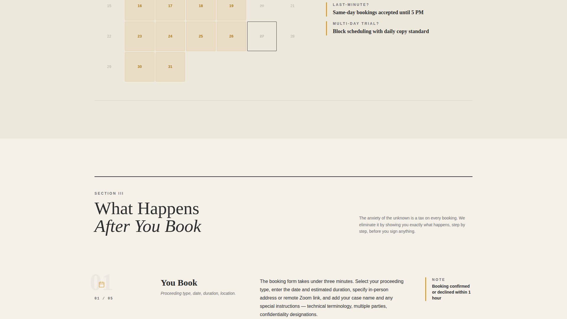 Depose - Authoritative Courtreporter Landing Page Template