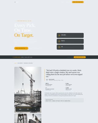 Hoist - Authoritative Craneservices Landing Page Template