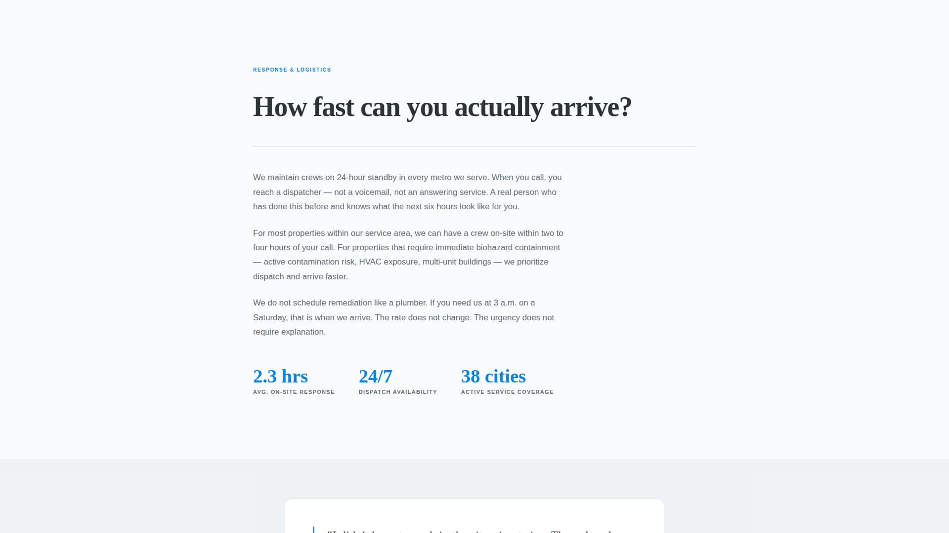 Restore - Trusted Cleanup Landing Page Template