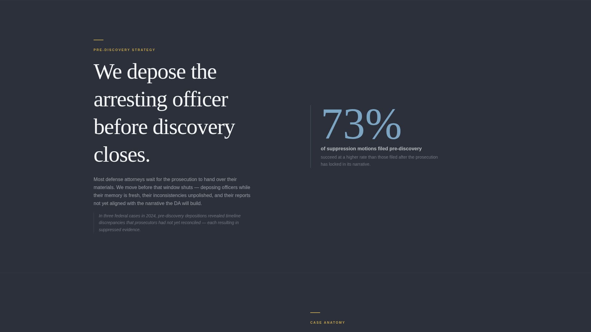 Counsel - Precision Defense Landing Page Template