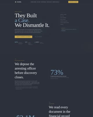 Counsel - Precision Defense Landing Page Template
