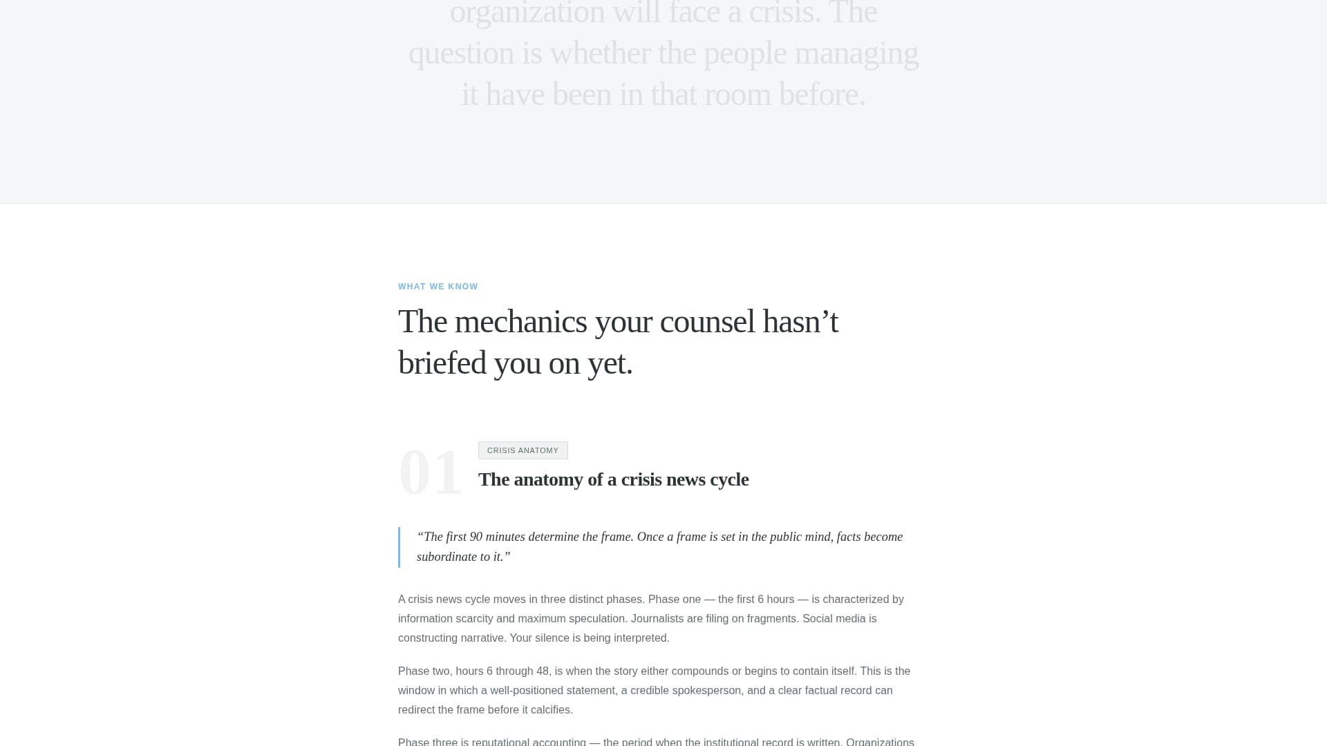 Defuse - Authoritative Crisiscommunications Landing Page Template