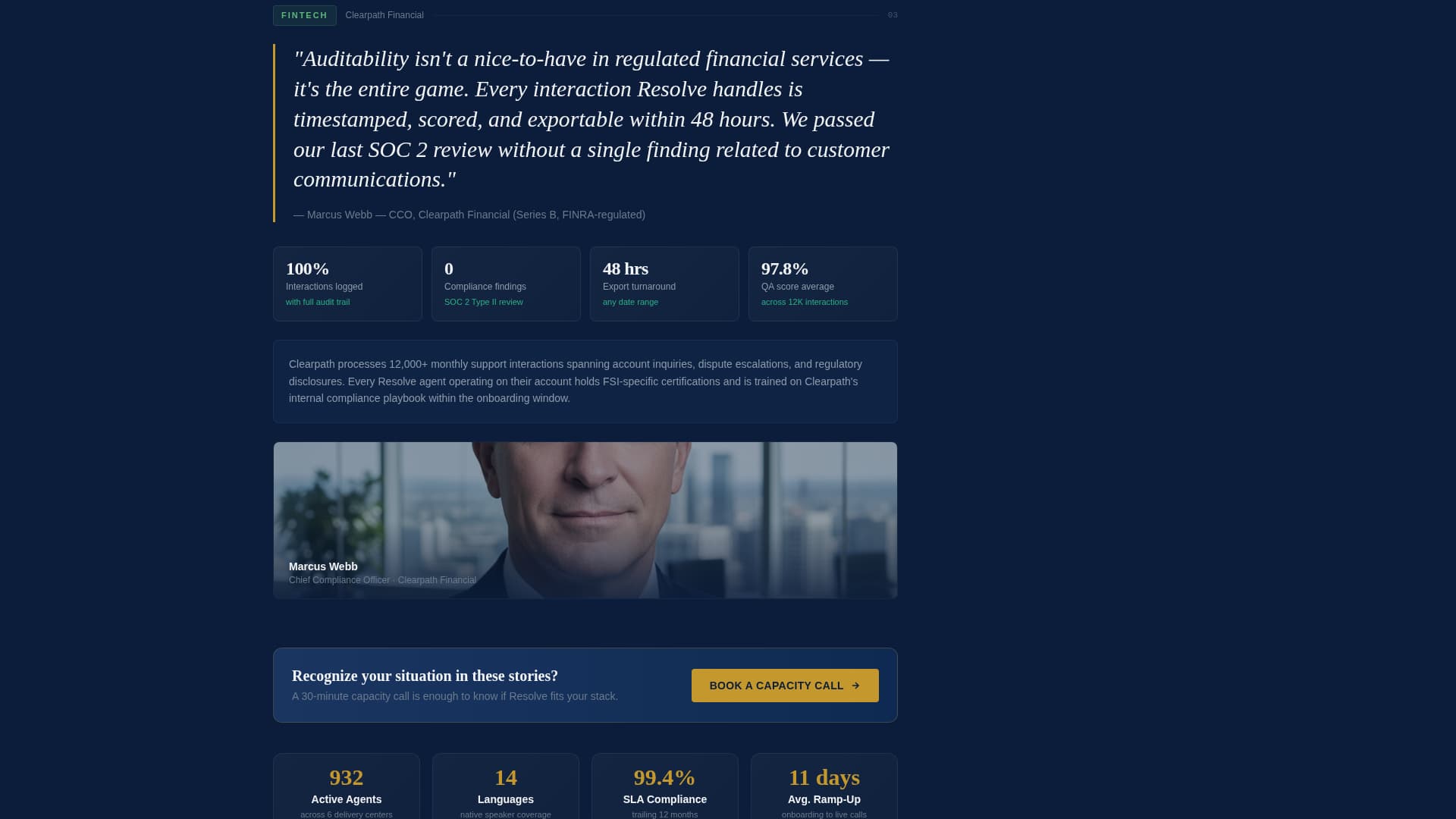Outsourcing & BPO Specialist Booking Website Template