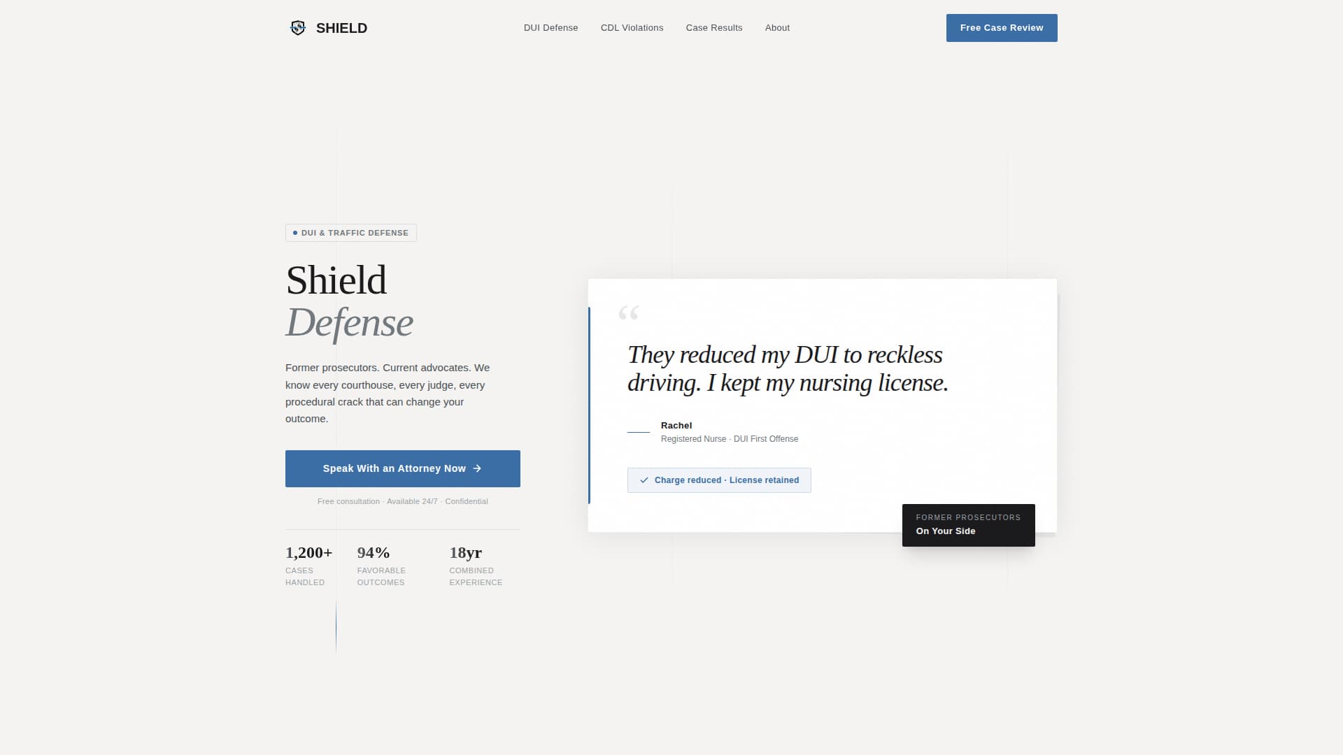 Law Firm & Attorney Reviews Website Template