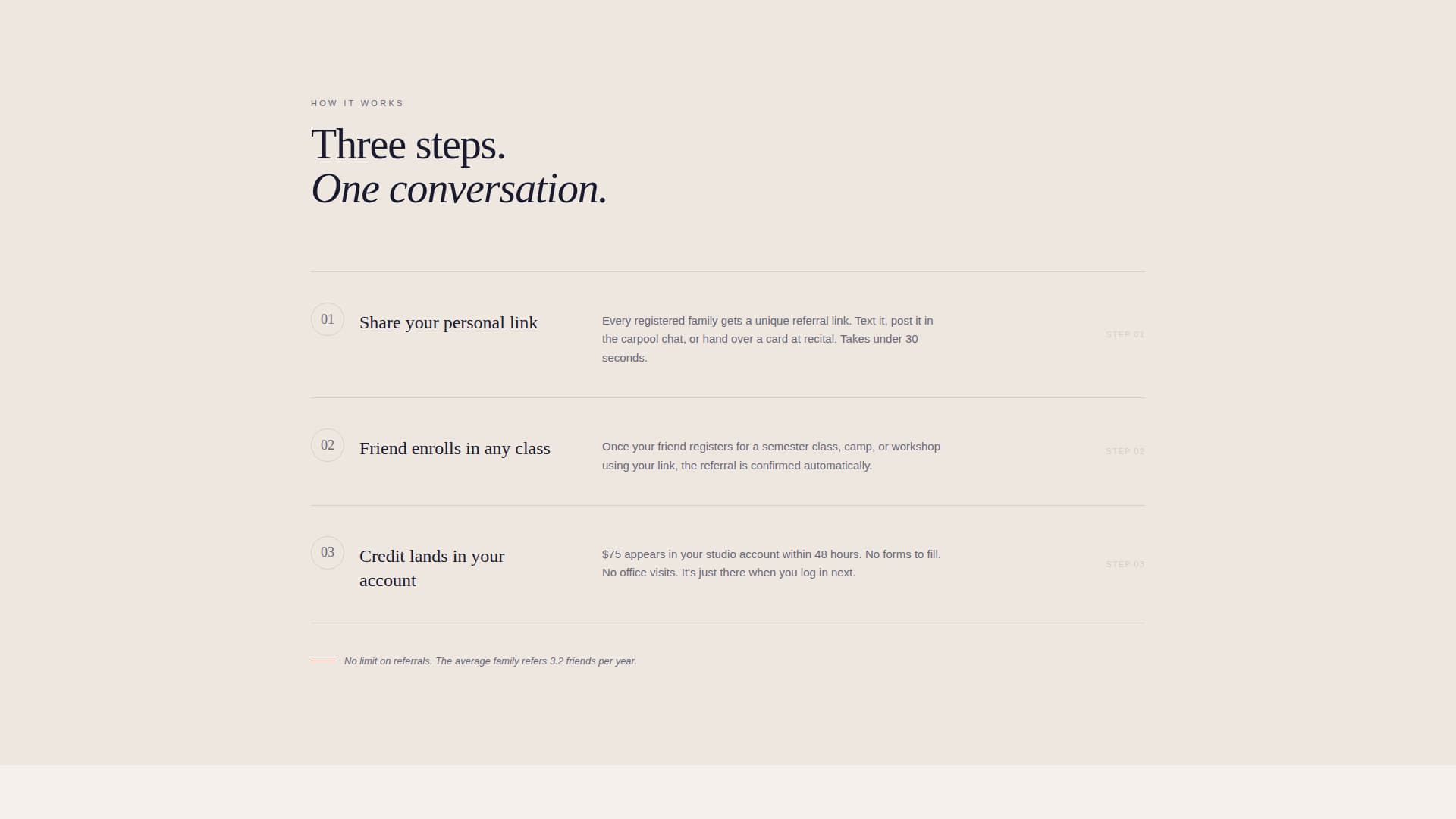 Refer - Trusted Danceschool Landing Page Template