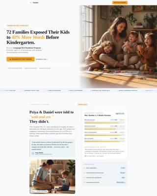 Nest — Reliable Child Care Services Landing Page Template