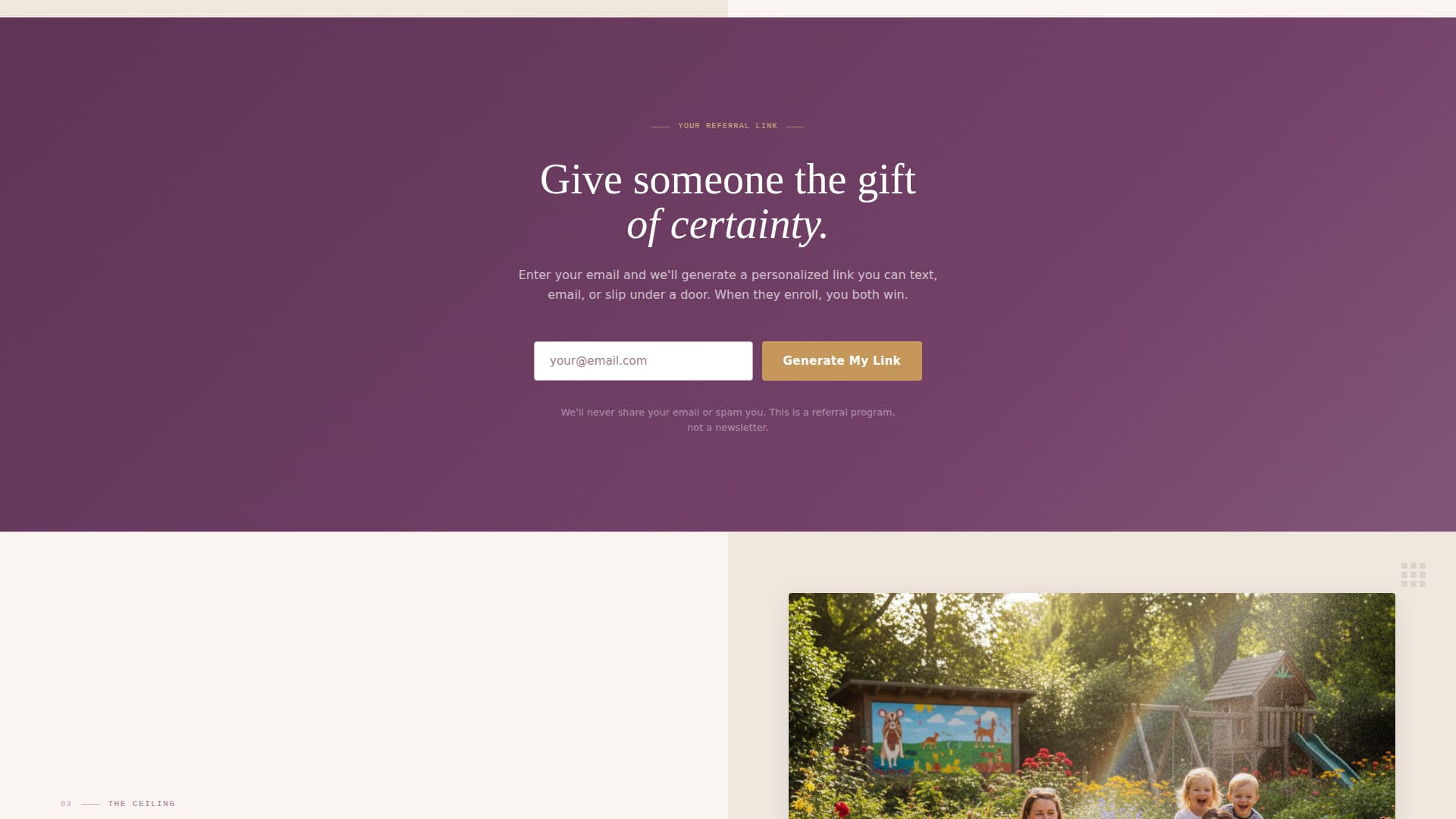 Refer - Trusted Daycare Landing Page Template