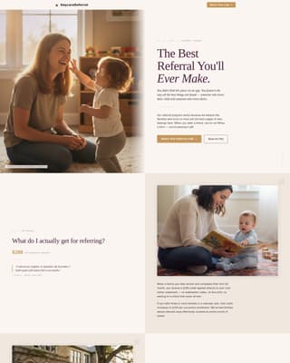 Refer - Trusted Daycare Landing Page Template