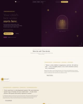 Grow — Expert Early Childhood Care Landing Page Template
