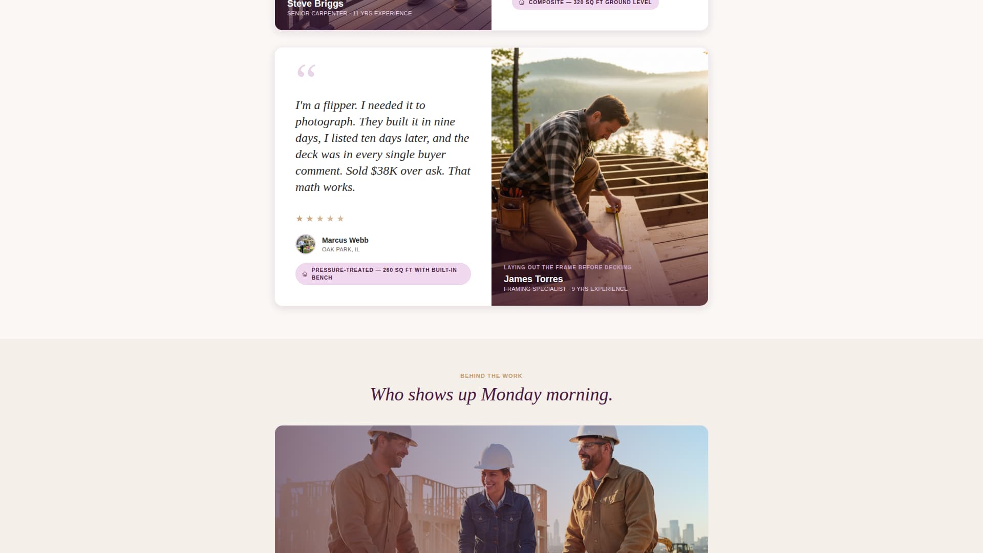 Plank - Trusted Deckbuilder Landing Page Template