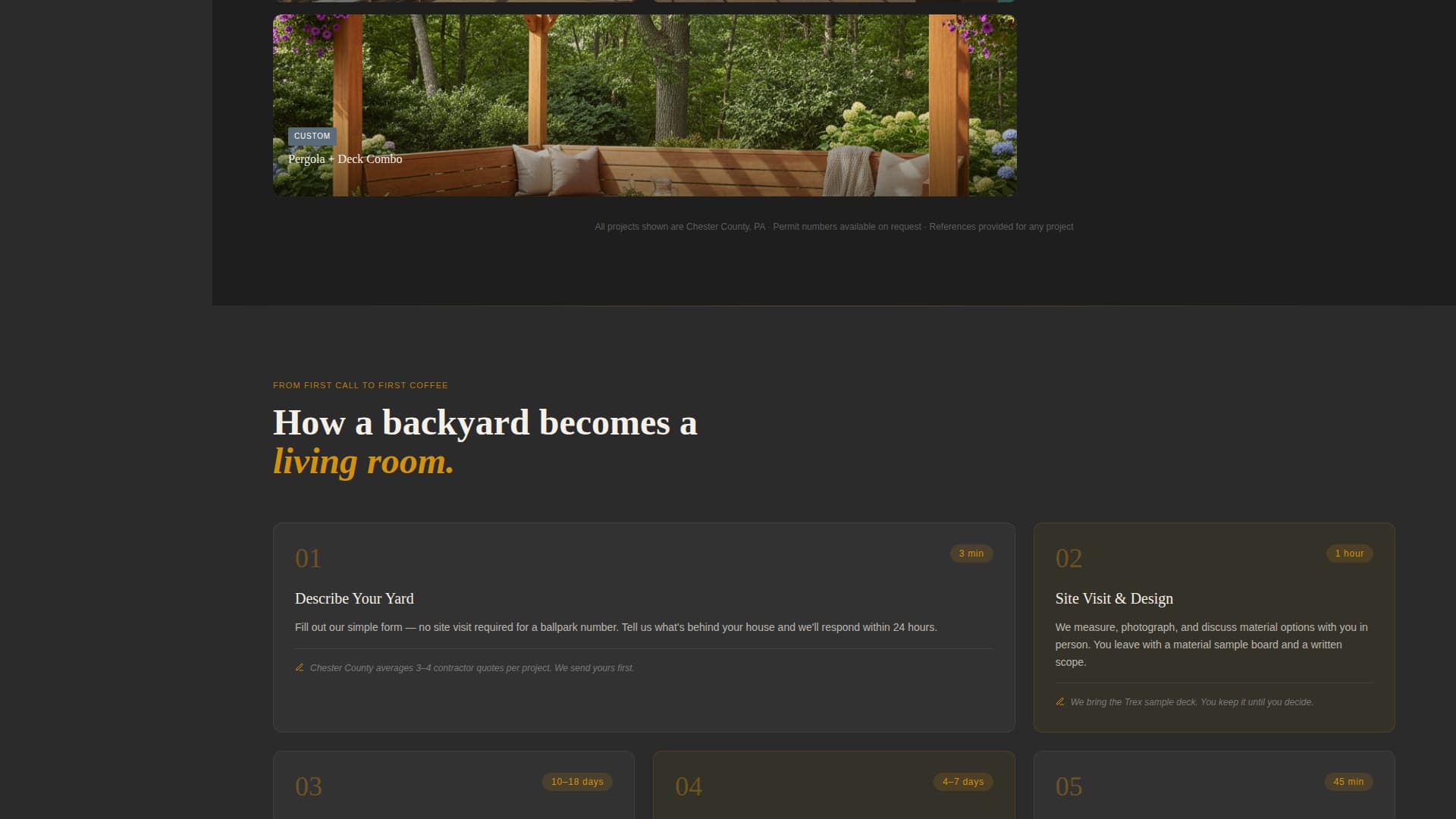 Timber — Authoritative Deck Builder Landing Page Template